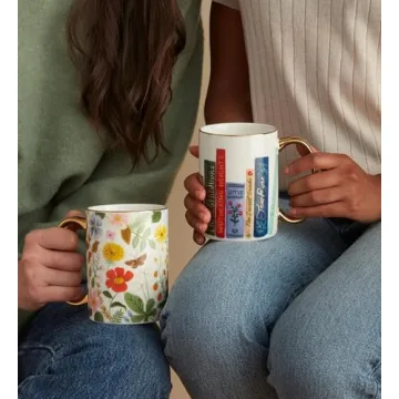 RIFLE PAPER CO. Holiday Porcelain Mug for Coffee Lovers