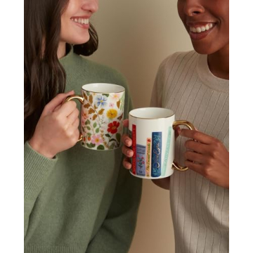 RIFLE PAPER CO. Holiday Porcelain Mug for Coffee Lovers