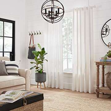 MODE Farmhouse Curtain Rod Set: Durable Adjustable Design