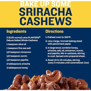 PLANTERS Salted Whole Cashews - Party Snack 33oz