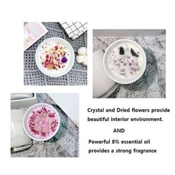 Scented Candle Gift Set, 3.5 ozX3 EA Cute Natural Soy Wax Handmade Aromatherapy Candle, 3 fragrances with 8% Fragrance, Valentine's Day/ Mother's Day/ Birthday/ Bath/ Relaxation Gifts for Women