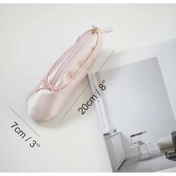 JOLILUNA Coquette Purse Cute Ballerina Makeup Bag Ballet Bag Watercolor Ballet Dancing Girl Dancer Gift Recital Gift Ballet Lover