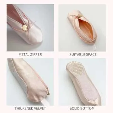 JOLILUNA Coquette Purse Cute Ballerina Makeup Bag Ballet Bag Watercolor Ballet Dancing Girl Dancer Gift Recital Gift Ballet Lover