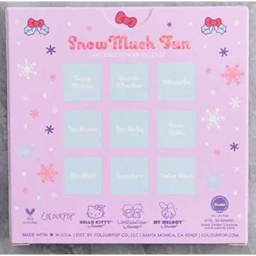 ColourPop Hello Kitty Snow Much Fun Eyeshadow Palette