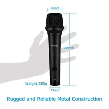 Fifine Dynamic Vocal Microphone with On/Off Switch