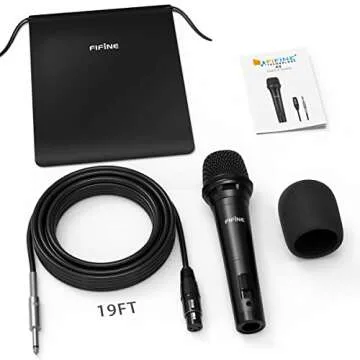 Fifine Dynamic Vocal Microphone with On/Off Switch