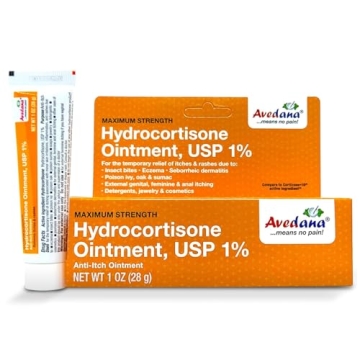 AVEDANA Hydrocortisone Ointment | 1oz Hydrocortisone Ointment with 1 Percent USP – Maximum Strengt...