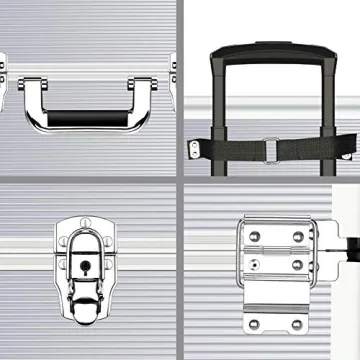 OUDMAY 4-in-1 Makeup Rolling Train Case for Professionals