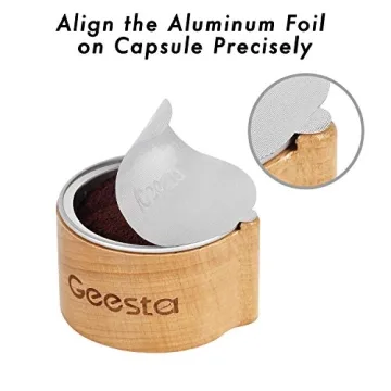 GEESTA Reusable Foil Seals Kit for Nespresso Vertuoline Capsules