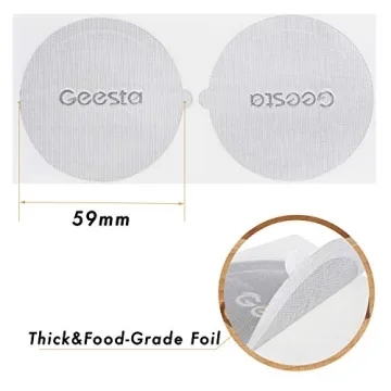 GEESTA Reusable Foil Seals Kit for Nespresso Vertuoline Capsules
