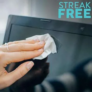 Care Check Lens Wipes - 150 Pre-Moistened Tech & Lens Cleaning Wipes for Cameras, Laptops, Cell Phones, Eyeglasses, Screens, Electronics, and More - Individually Wrapped