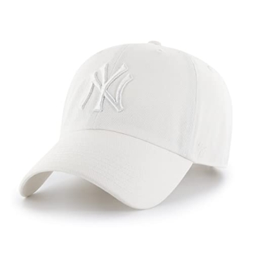 47 New York Yankees Clean Up Dad Hat - White Baseball Cap for All