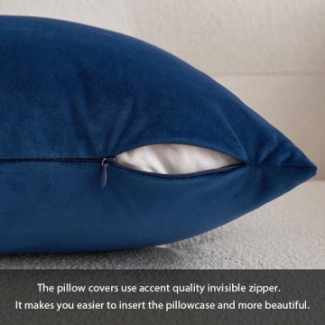 MIULEE Velvet Pillow Covers Set for Stylish Home Decor