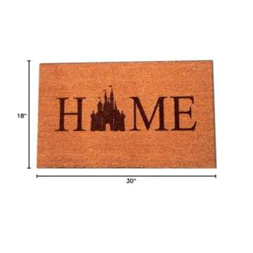 Castle Home Laser Engraved Coir Fiber Doormat 30” x 18”
