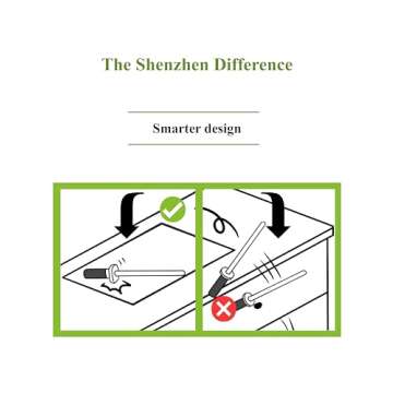 Shenzhen Knives White Ceramic Knife Sharpener Honing Rod: Best Professional Knife Sharpening Tool.12...