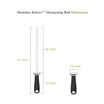 Shenzhen 12 Inch White Ceramic Knife Sharpener for Professionals