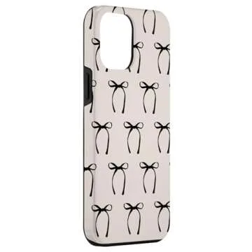 Aesthetic Black Ribbon Bow Case for iPhone 12 Pro Max
