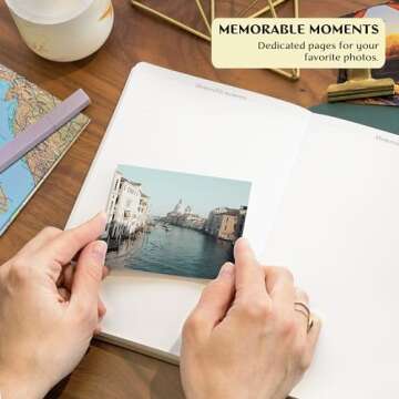 Legend Vintage Travel Journal – Traveling Diary & Photo Album for Men, Women & Family with Bucket List – Vacation Essentials (Sandstone)