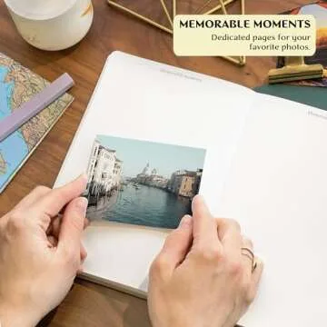 Legend Vintage Travel Journal – Traveling Diary & Photo Album for Men, Women & Family with Bucket List – Vacation Essentials (Sandstone)