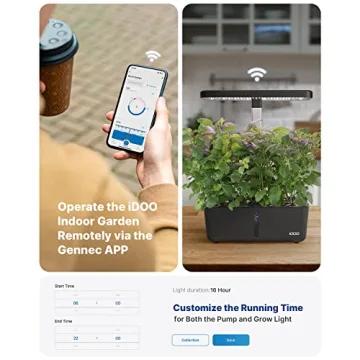 iDOO Hydroponics Growing System Kit for Indoor Gardening