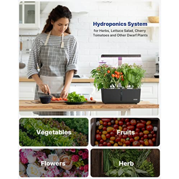 iDOO Hydroponics Growing System Kit for Indoor Gardening