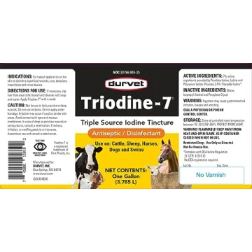 Durvet Triodine-7 Antiseptic for Animals and Skin Care