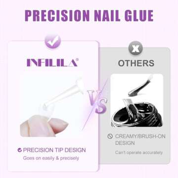 NXJ INFILILA Nail Glue | Super Strong & Quick Dry Adhesive
