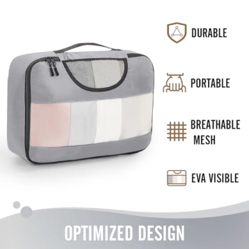 Veken 6 Set Packing Cubes for Organized Travel Essentials