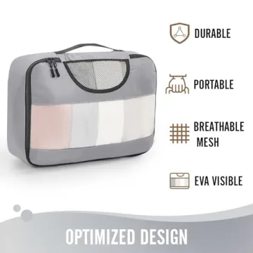 Veken 6 Set Packing Cubes for Organized Travel Essentials