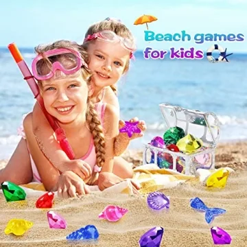 Duchong 36 Pcs Dive Gems Pool Toys for Kids Summer Fun