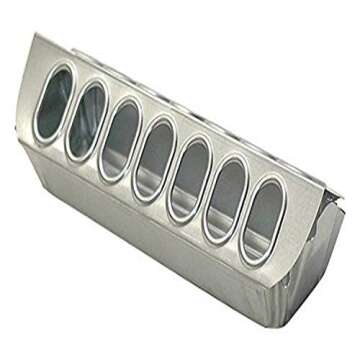 Brower S212 Galvanized 12-Inch Slide Top Chick and Small Bird Feeder or Drinker,steel