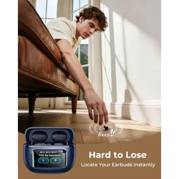 Active Noise Cancelling Wireless Earbuds with Touchscreen