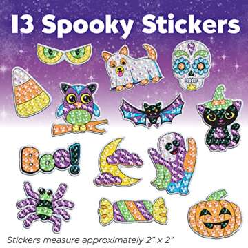 Creativity for Kids Big Gem Diamond Painting Kit - Halloween Stickers and Suncatchers - Halloween DIY Crafts for Kids, Halloween Activities and Gifts for Kids Ages 6-8+