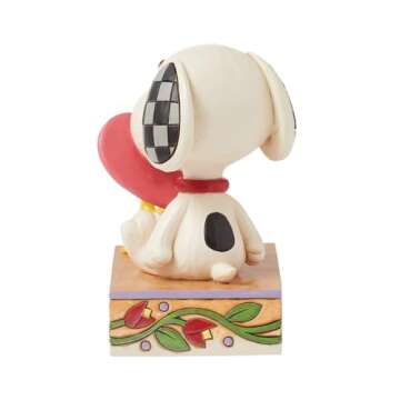Enesco Peanuts Woodstock Snoopy Heart Figurine | Gift by Jim Shore