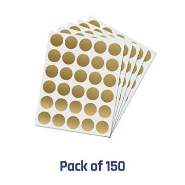 150 Gold Scratch Off Stickers - Fun & Easy Surprise Reveals