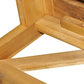 Outsunny 6 Piece Acacia Outdoor Sectional Sofa Set