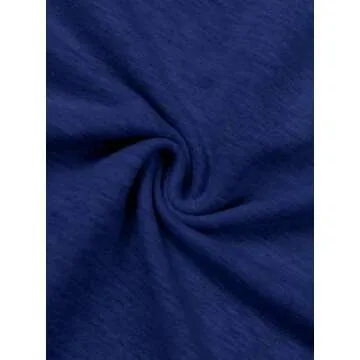 Remidoo Womens Off Shoulder Sweatshirt Drop Shoulder Oversized Long Sleeve Pullover Top Blue Medium