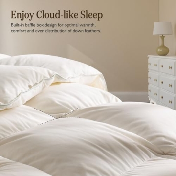 BPC Organic Down Comforter for Year-Round Luxury Sleep