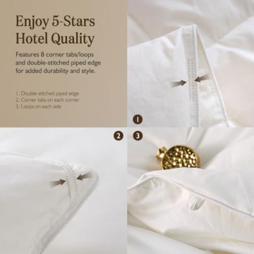 BPC Organic Down Comforter for Year-Round Luxury Sleep