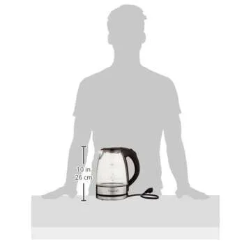 MegaChef 1.7L Light Up Stainless Steel Kettle