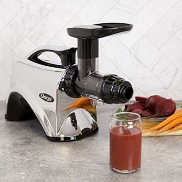 Omega NC900HDC Cold Press Juicer Machine, Vegetable and Fruit Juice Extractor and Nutrition System, ...