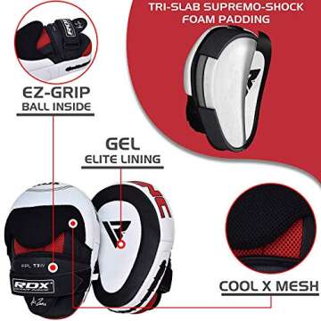 RDX Boxing Hook & Jab Pads - Lightweight Training Mitts