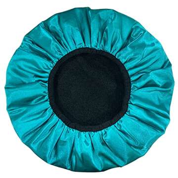 Aquior Shower Cap,Extra Large Triple Layer Bathing Cap with Dry Hair Function for Women Microfiber T...