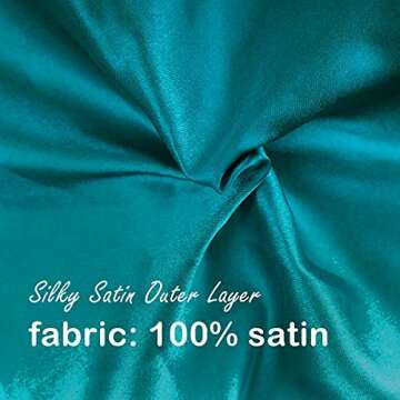 Aquior Shower Cap,Extra Large Triple Layer Bathing Cap with Dry Hair Function for Women Microfiber Terry Cloth Silky Satin 100% Waterproof Reusable Long Hair Bath Caps (Green)