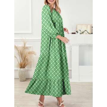 Dokotoo Plus Size Floral Maxi Dress for Women