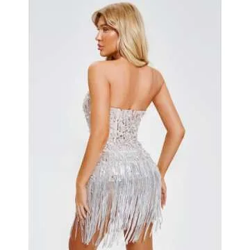 BELLA BARNETT Sequin Dress Sparkly Cocktail Dress for Women