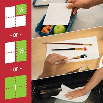 Brawny Tear-A-Square Paper Towels with 3 Sheet Sizes