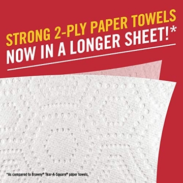 Brawny Tear-A-Square Paper Towels with 3 Sheet Sizes