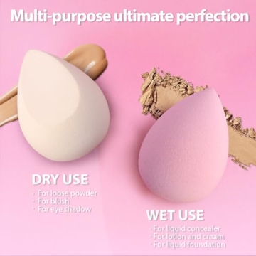 Foonbe Makeup Sponge Set - 7 Pcs for Flawless Makeup