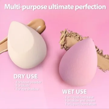 Foonbe Makeup Sponge Set - 7 Pcs for Flawless Makeup
